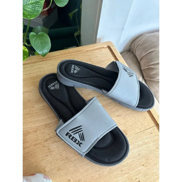 RBX Men’s size 10/11 gray black sandals - Picture 1 of 6
